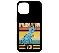 Funny T Rex Dinosaur Cartoon Retro Speech Gag Carcasa para iPhone 15
