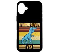 Funny T Rex Dinosaur Cartoon Retro Speech Gag Carcasa para iPhone 16 Plus