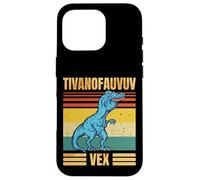 Funny T Rex Dinosaur Cartoon Retro Speech Gag Carcasa para iPhone 16 Pro