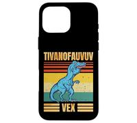 Funny T Rex Dinosaur Cartoon Retro Speech Gag Carcasa para iPhone 16 Pro MAX