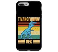 Funny T Rex Dinosaur Cartoon Retro Speech Gag Carcasa para iPhone 7 Plus/8 Plus