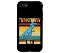 Funny T Rex Dinosaur Cartoon Retro Speech Gag Carcasa para iPhone SE (2020) / 7/8