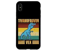 Funny T Rex Dinosaur Cartoon Retro Speech Gag Carcasa para iPhone XS MAX