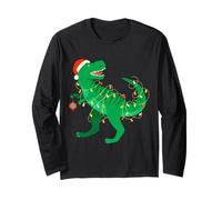 Funny T-Rex Dinosaur, Christmas New Year Holiday Present Fun Manga Larga
