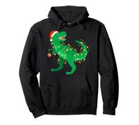 Funny T-Rex Dinosaur, Christmas New Year Holiday Present Fun Sudadera con Capucha