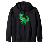 Funny T-Rex Dinosaur, Christmas New Year Holiday Present Fun Sudadera con Capucha