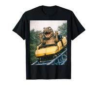 Funny T-Rex Roller Coaster Meme Silly Graphic Dino Camiseta