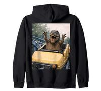 Funny T-Rex Roller Coaster Meme Silly Graphic Dino Sudadera con Capucha
