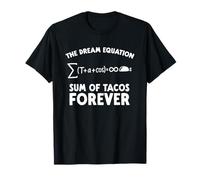 Funny Taco Matemáticas Ecuación Suma de Tacos Forever Food Nerd Camiseta