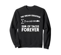 Funny Taco Matemáticas Ecuación Suma de Tacos Forever Food Nerd Sudadera