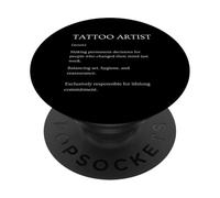 Funny Tattoo Definición Artista Diccionario Sarcástico PopSockets PopGrip Adhesivo