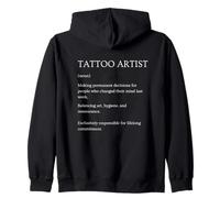 Funny Tattoo Definición Artista Diccionario Sarcástico Sudadera con Capucha
