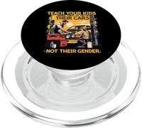 Funny Teach Your Kids to Change Their Oil Not Their Gender PopSockets PopGrip para MagSafe