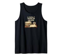 Funny Teacher Another Teaching Day Survived Humor Camiseta sin Mangas