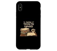 Funny Teacher Another Teaching Day Survived Humor Carcasa para iPhone XS Max