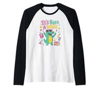 Funny Teacher Back To School It's Been a While Cocodrilo Camiseta Manga Raglan