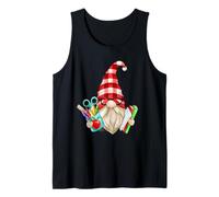 Funny Teacher GNOME For First Day At Elementary School Camiseta sin Mangas