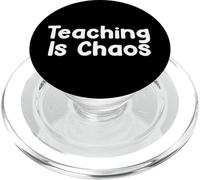 Funny Teacher Humor Design Teaching School Life Energy PopSockets PopGrip para MagSafe