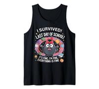 Funny Teacher I Survived Last Day of School 2025 Está Bien Camiseta sin Mangas