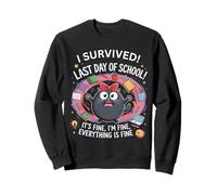 Funny Teacher I Survived Last Day of School 2025 Está Bien Sudadera
