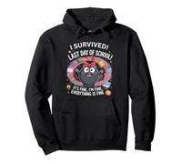 Funny Teacher I Survived Last Day of School 2025 Está Bien Sudadera con Capucha
