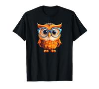 Funny Teacher Owl Graphic For Women Girls and Orange Owl Mom Camiseta