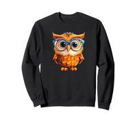 Funny Teacher Owl Graphic For Women Girls and Orange Owl Mom Sudadera