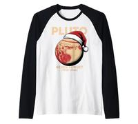 Funny Teacher Pluto Never Forget Retro Geek Xmas Astronomía Camiseta Manga Raglan
