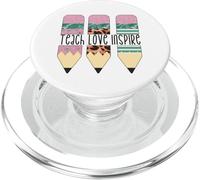 Funny Teacher Quote For Women Who Loves Teach Love Inspire PopSockets PopGrip para MagSafe