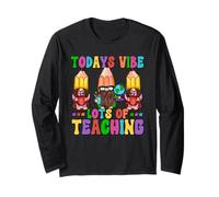 Funny Teacher Saying For Women and Men GNOME Teaching Quote Manga Larga