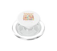 Funny Teacher Surprise I'm Your English Teacher Today PopSockets PopGrip para MagSafe