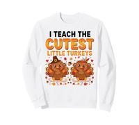 Funny Teacher Thanksgiving I Teach The Cutest Little Turkeys Sudadera