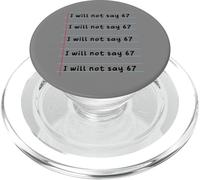 Funny Teacher Will Not Say 67 Meme School Humor Six Seven PopSockets PopGrip para MagSafe