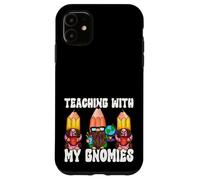 Funny Teaching with My Gnomies 100 Days of School Gnomes Carcasa para iPhone 11
