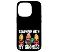 Funny Teaching with My Gnomies 100 Days of School Gnomes Carcasa para iPhone 14 Pro