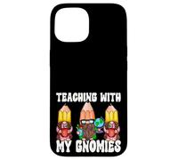 Funny Teaching with My Gnomies 100 Days of School Gnomes Carcasa para iPhone 15