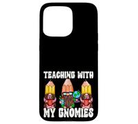 Funny Teaching with My Gnomies 100 Days of School Gnomes Carcasa para iPhone 15 Pro MAX