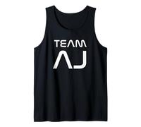 Funny Team AJ First Name Nickname Modern Camiseta sin Mangas