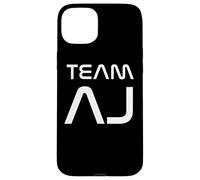 Funny Team AJ First Name Nickname Modern Carcasa para iPhone 15 Plus