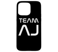 Funny Team AJ First Name Nickname Modern Carcasa para iPhone 15 Pro MAX