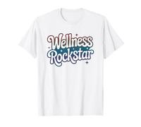 Funny Team WELLNESS ROCKSTAR Squad Yoga Class Fitness Camiseta