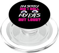 Funny Teen Gift Eye Roll Sassy Humor Sarcastic Meme Women PopSockets PopGrip para MagSafe