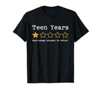 Funny Teen Years One Star Cambios emocionales Camiseta