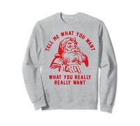 Funny Tell Me What You Want Santa Navidad Hombres Mujeres Regalo Sudadera