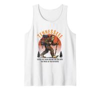 Funny Tennessee Hiking Sasquatch Bigfoot, Hiking & Camping Camiseta sin Mangas