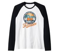 Funny Tennessee Moon Shines, Florida Sun Shines TN Humor Camiseta Manga Raglan