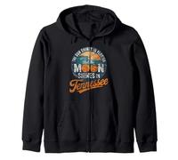 Funny Tennessee Moon Shines, Florida Sun Shines TN Humor Sudadera con Capucha
