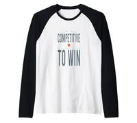 Funny Tennis No Soy competitivo Solo me Gusta Ganar Camiseta Manga Raglan