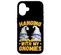 Funny Tennis Player Gnomes Quote - Hanging with My Gnomies Carcasa para iPhone 16