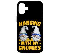 Funny Tennis Player Gnomes Quote - Hanging with My Gnomies Carcasa para iPhone 16 Plus